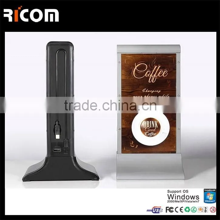 High Capacity 20800mAh Restaurant Menu Power Bank