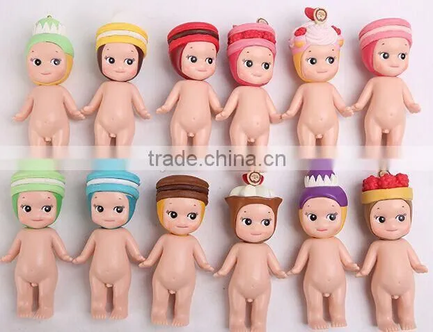 OEM 3D (3-28'')PVC cute cartoon kids dolls/anime plastic kid dolls/plastic baby dolls