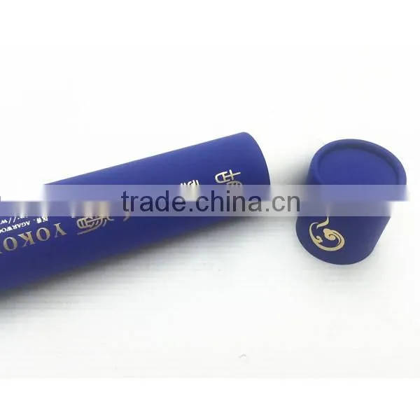 Custom cardboard round box matt lamination pen gift box