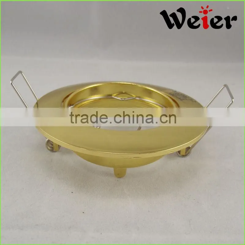 chrome golden color gu10 mr16 spot light ceiling lamp holder