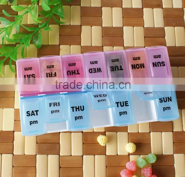 7 days plastic pill box