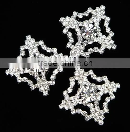 Fashional Shank Silver Diamonte Rhinestone Buttons for apparel RNK194Y
