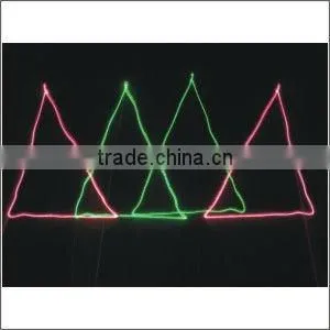 4 Lens Red&Green 250mW Stage Laser Light for disco in red case