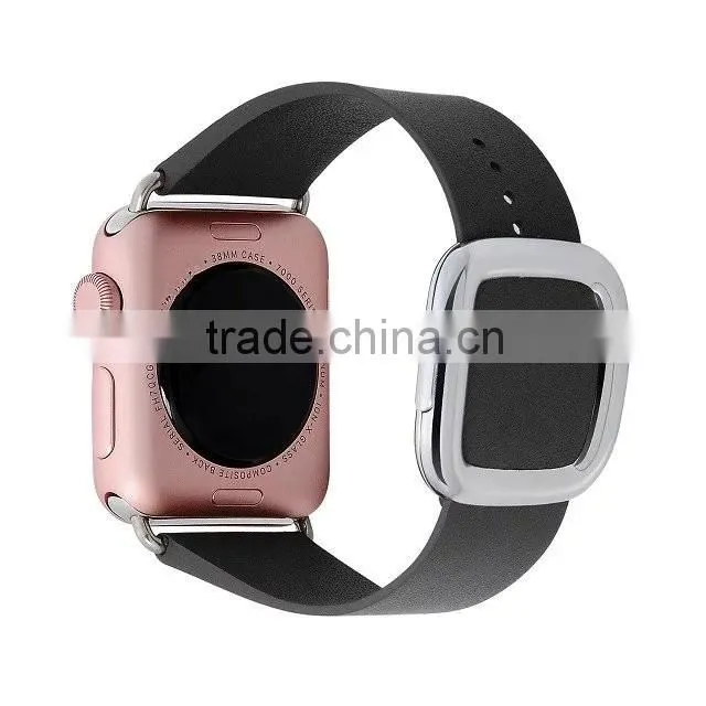 2016 new hot Smart Watch Replacement Strap Leather Band Modern Buckle Watch band For Apple Watch