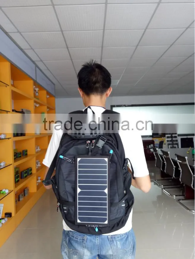 6.5w outdoor waterproof solar mobile power bank charger for iphone