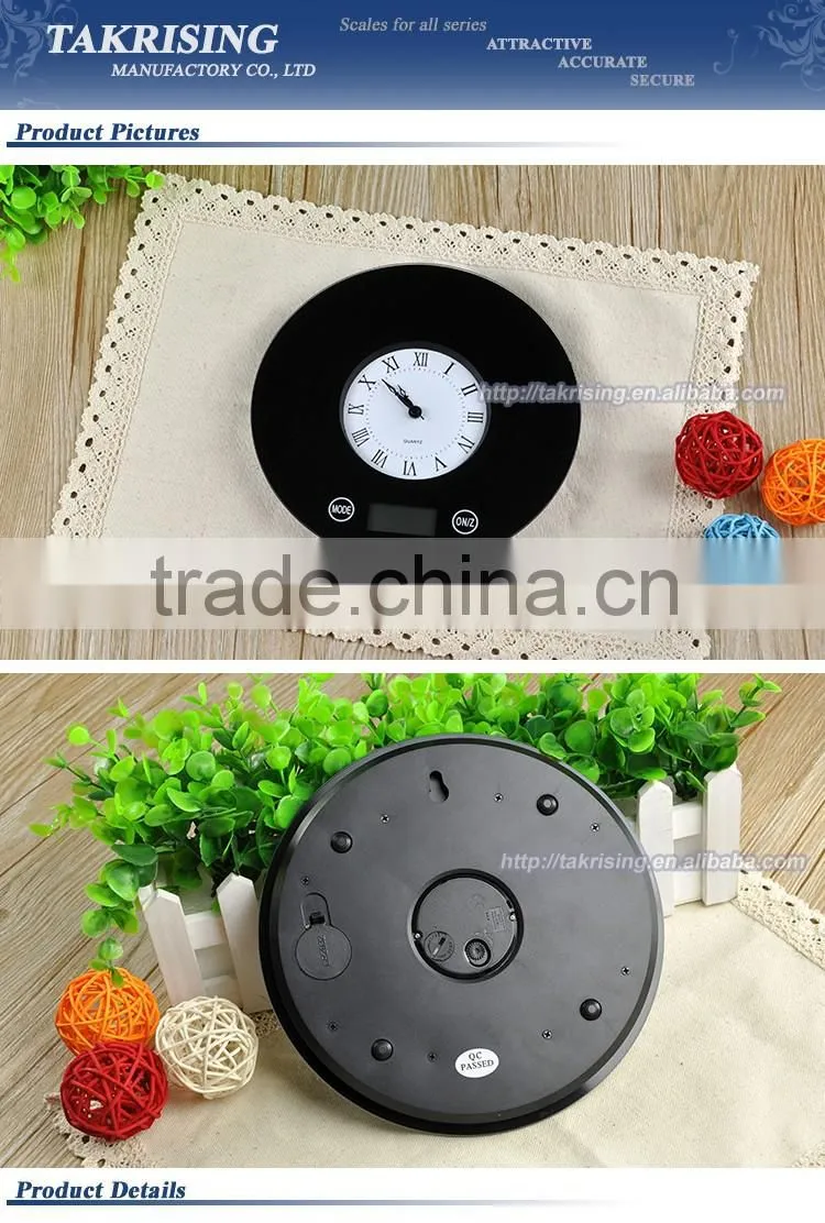 TKP408B With Clock Kitchen Scale
