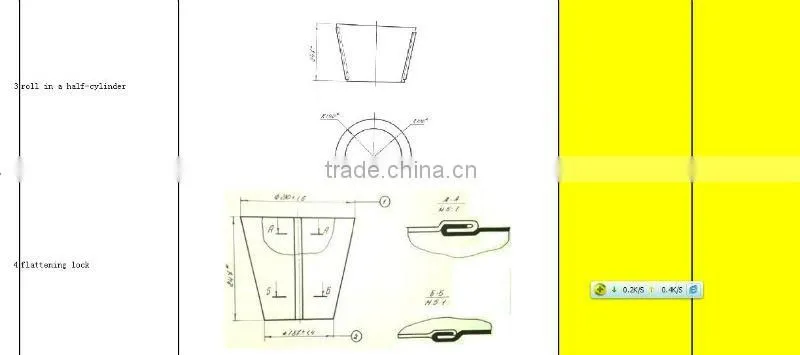 metal can Electric Plate Cutting Machine/bucket making machine
