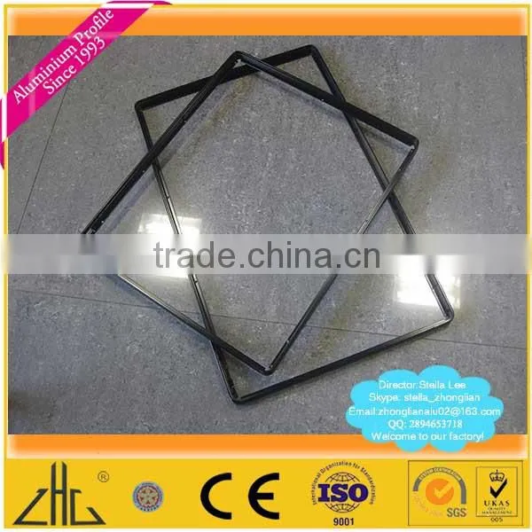 Top aluminium frame manufacturer/ black aluminium frame profile extrusion CNC machinining/ aluminium TV frame Panasonnic factory