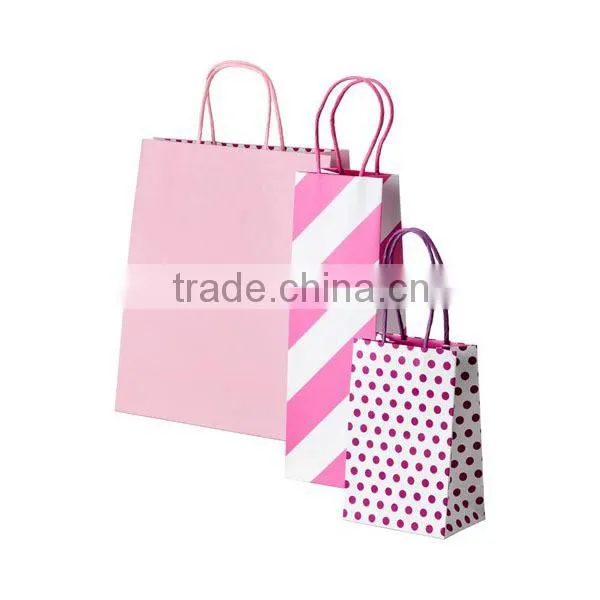 Custom print folded shopping gift paper bag