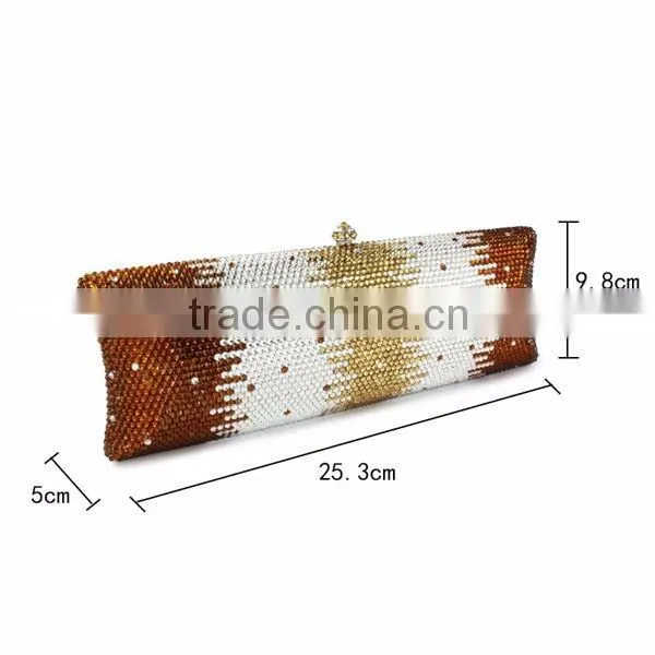 beautiful long shape clutch bag evening bag evening clutch (B1008-GG3)