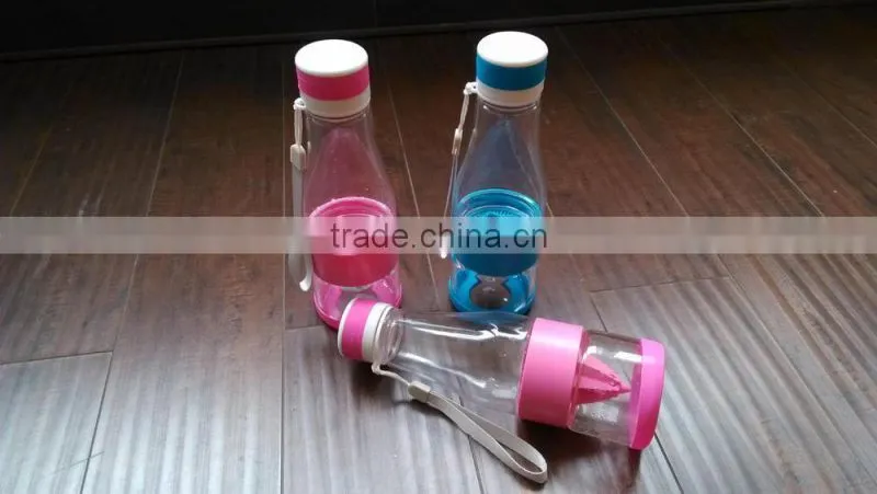 BPA free plastic lemon bottle fruit infusion water bottle health care innovative design plastic bottle