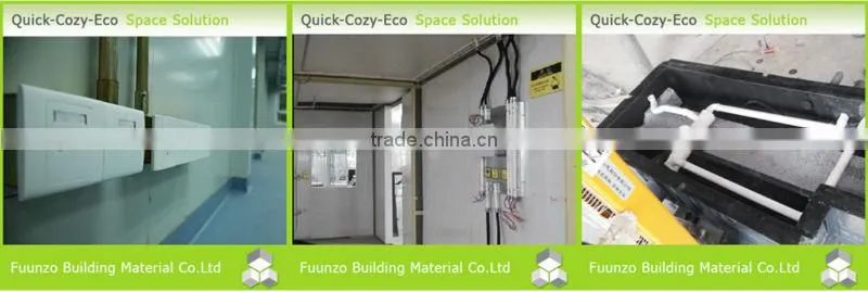 Comfortable Cost Efficient Plastic Timber House with Equipment