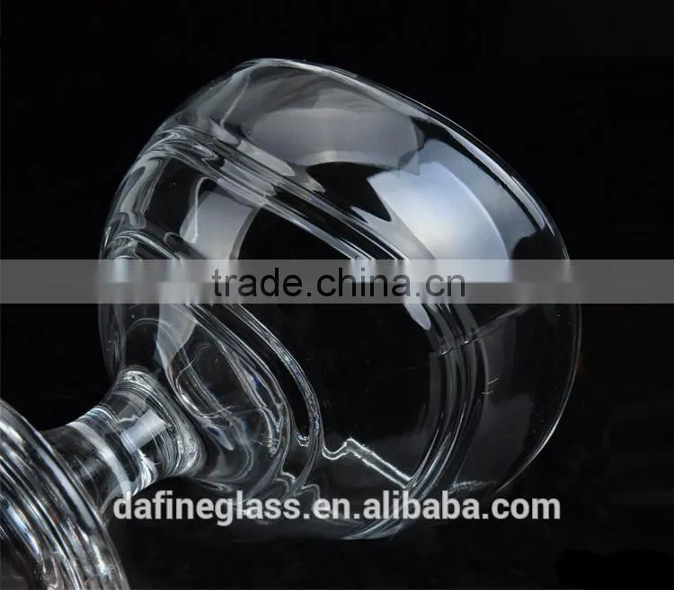 175ml creative Ripple shape glass ice cream bowl glass dessert fruit salad bowl water ice cup