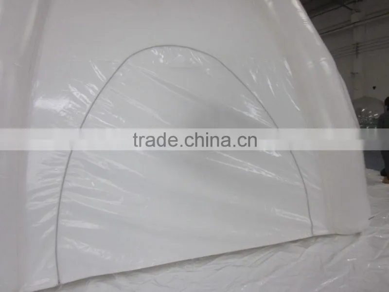 2016 Attractive Outdoor lawn white igloo inflatable clear tent