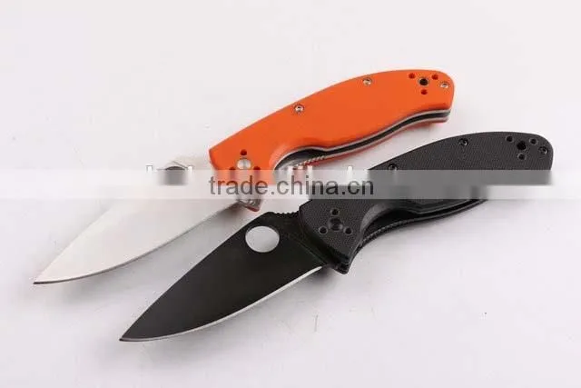 OEM 8CR13MOV stainless steel G10 camping knife