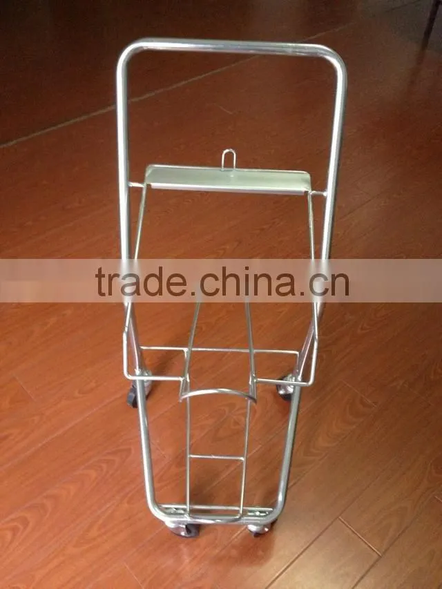 High Quality Supermarket Basket Holder For Wire Double Layers Basket Holder