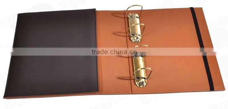 PU file folder &3 ring binder document folder&hotel file folder
