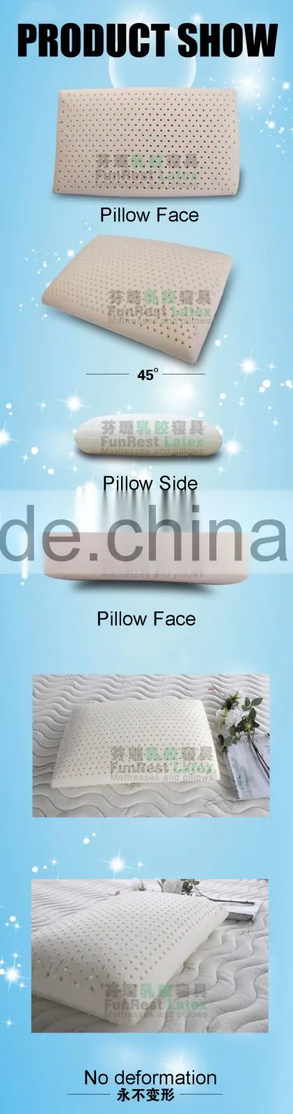 Standard Size Latex Foam Mothers Day Gift Pillow