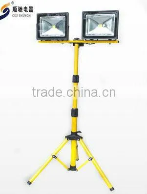 2013 new 100W high power two heads LED flood light with stand