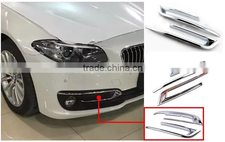 Chrome fog lamp covers light grille for BMW F10
