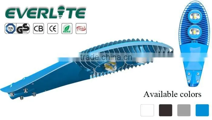 gray/black/blue/white 2700k-6000k cob led streetlight 30w-200w