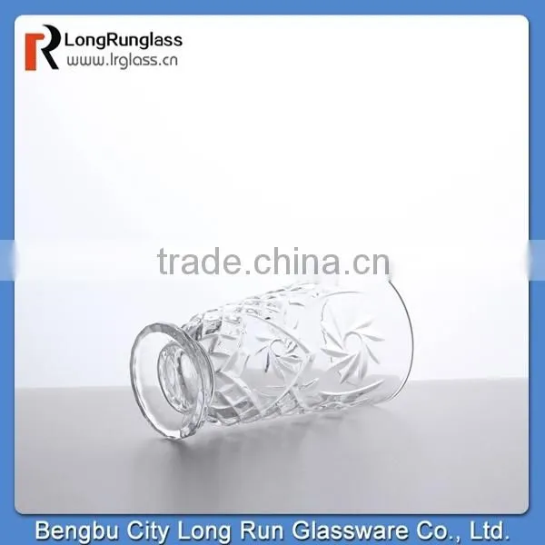 LongRun top grade anhui drinkware carved deep footed red wine glass champagne glass