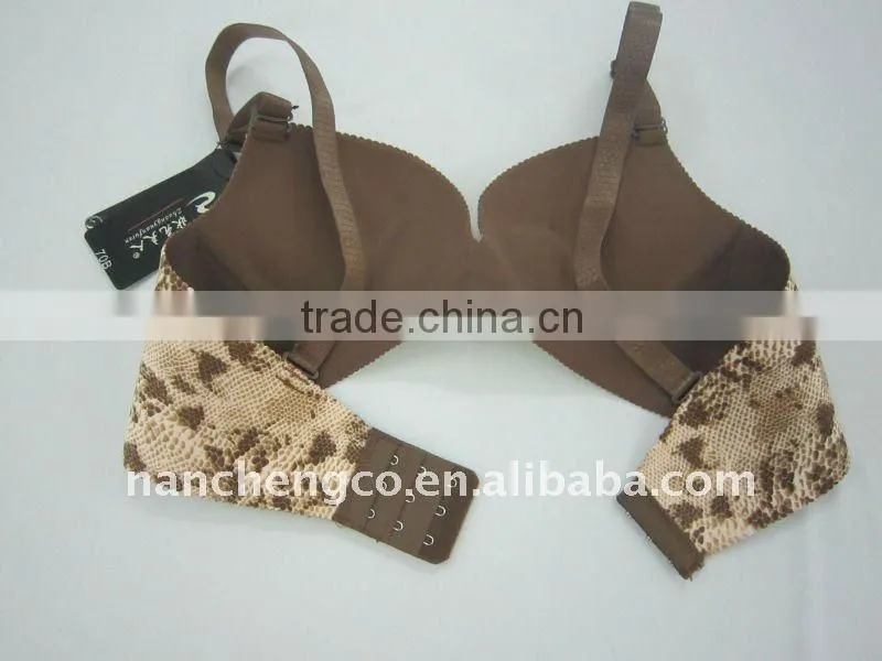 new print underwear one piece bra