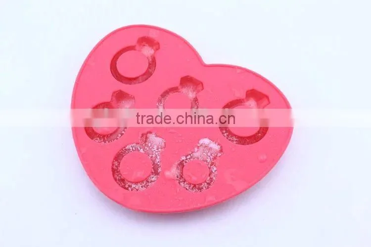 Lovely 8 Cavities lip shaped ice cube tray silicone molds