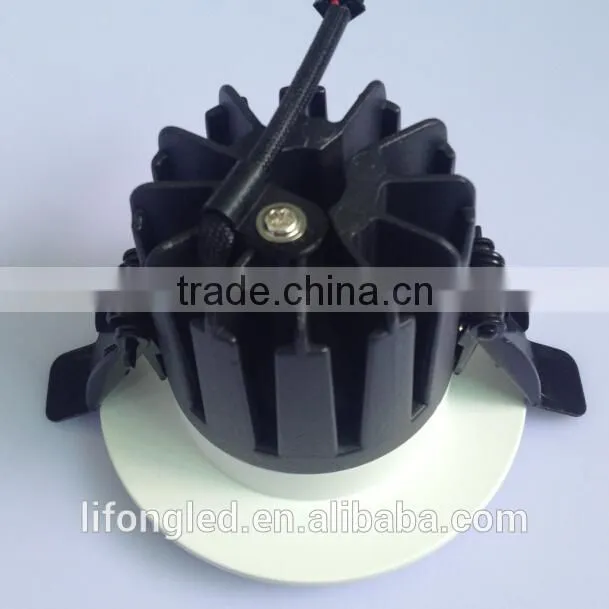 2015 new design Recessed dimmable led cob downlight 12W