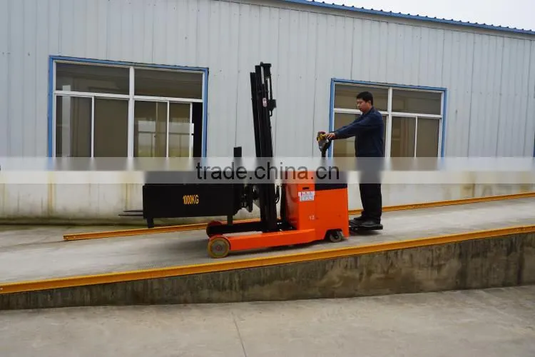 1.0 ton Firm 12C Steel Mast Electric AC Drive Reach Stacker With Imported Parts