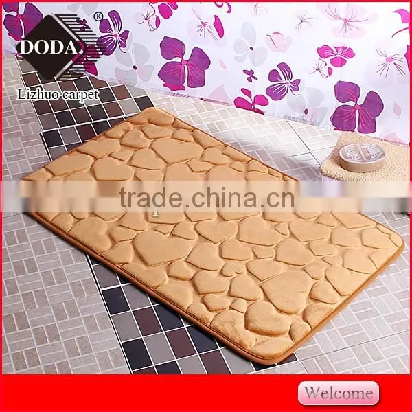 best selling cheap Polyester Non Slip embossing doormat kitchen floor mat