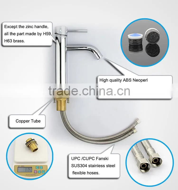 1 hole Chrome Plated Basin Lavatory Tap