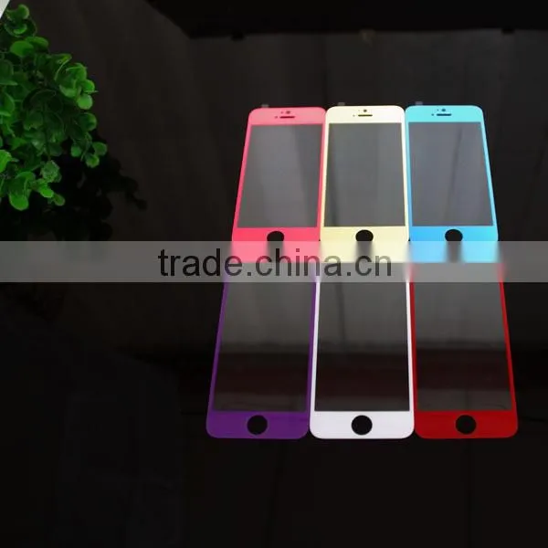 colorful tempered glass accessories For iphone screen protector
