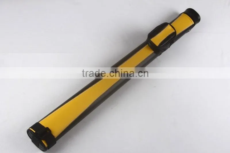 New at stock 1/2-pc patchwork leather cue stick case / bag billiard accessories