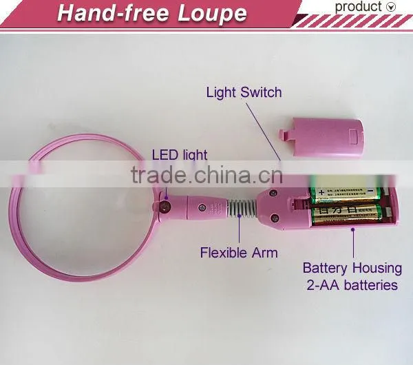 MG83021 Bending Arm Illuminating Desk Loupe