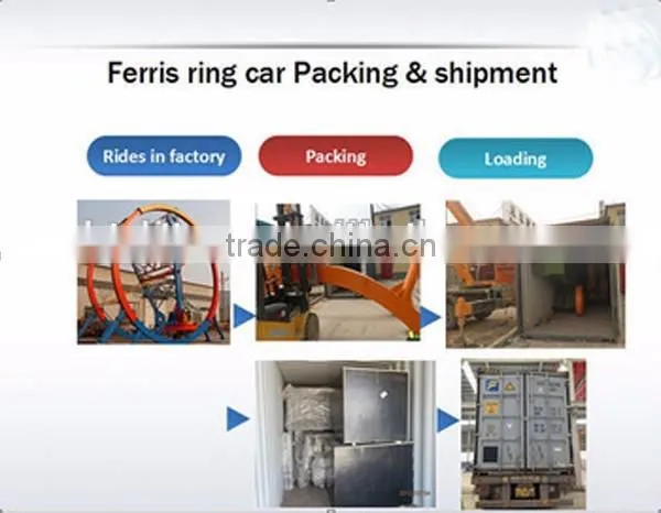 Exciting amusement park rides ferris wheel ring ferris ring car for sale