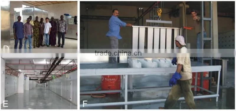 1 Ton Ice Block Making Machine With Brine Water For Ice Feezing