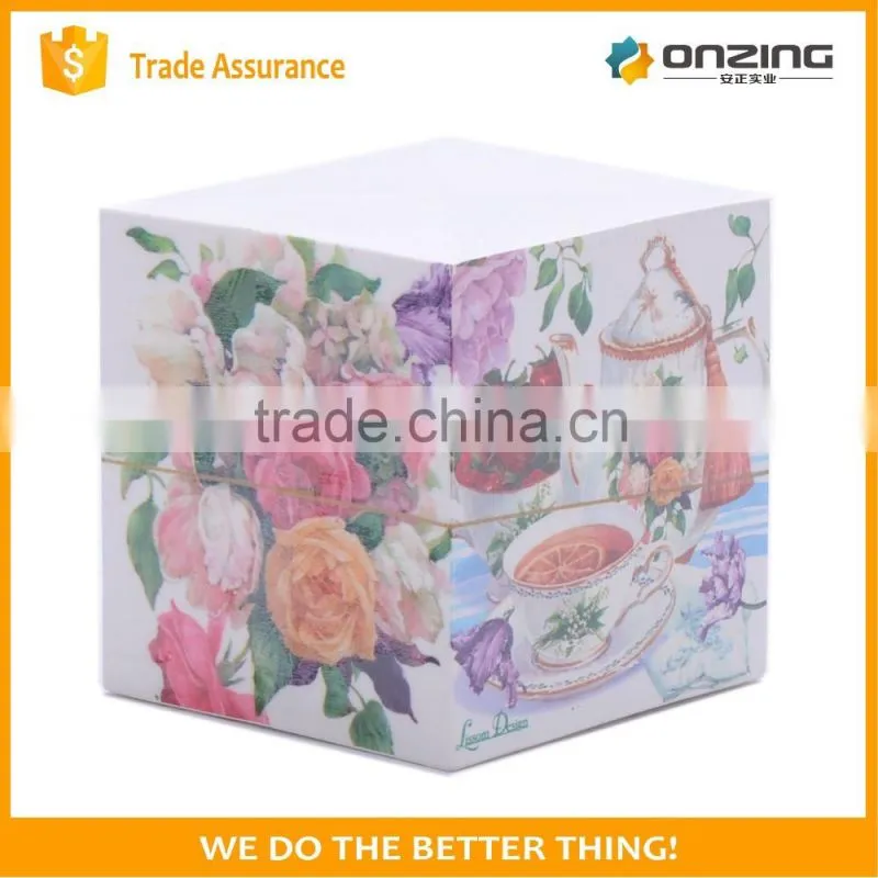 Pretty personalized picture printing pad of writing paper