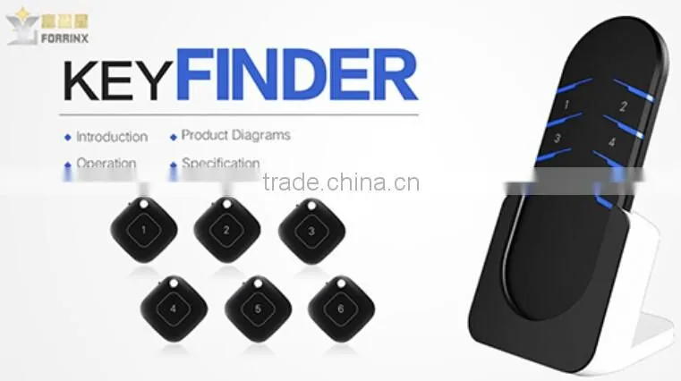 bluetooth wireless anti-lost alarm key finder with 4/5/6 receivers
