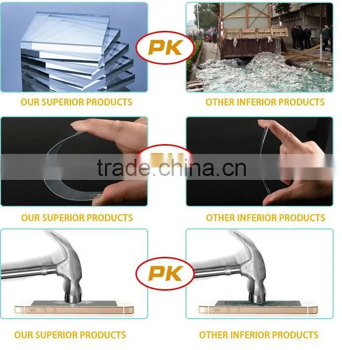 Factory supply clear screen guard glass screen protector mobile phone use Lcd protector form factory directly supply