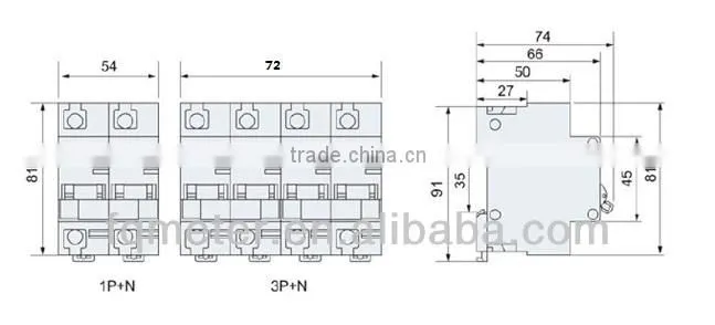 C63-80A Single phase Smart MCB switch used with Prepaid Energy meter