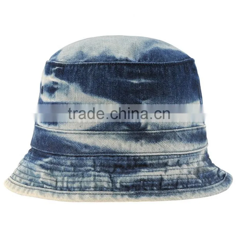 100% cotton denim buckter hat