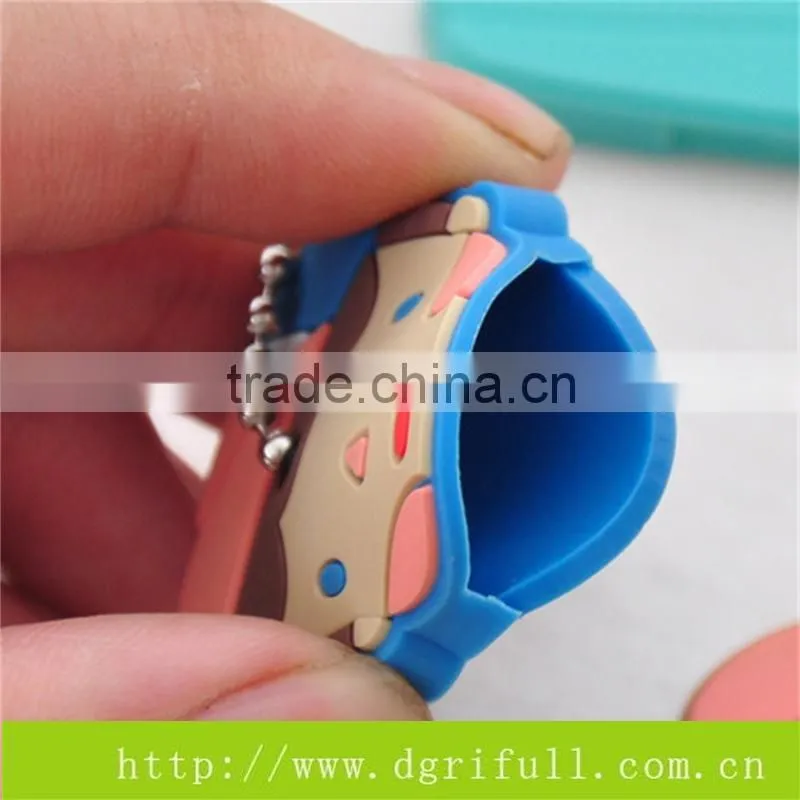 silicone fashion doll keychain