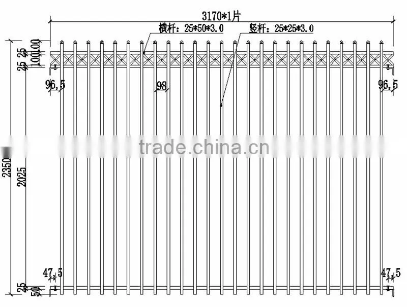 Hot-dip galvanized steel fence panels with good quality