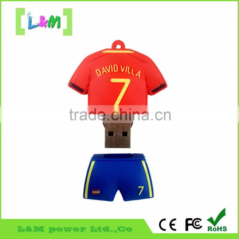 New Custom PVC USB Flash Drive With polo shirt Shape