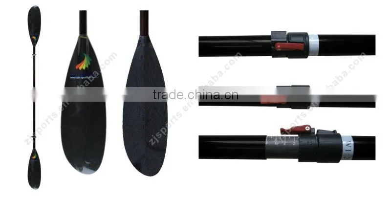 adjustable carbon fiber oval shaft sea kayak paddle