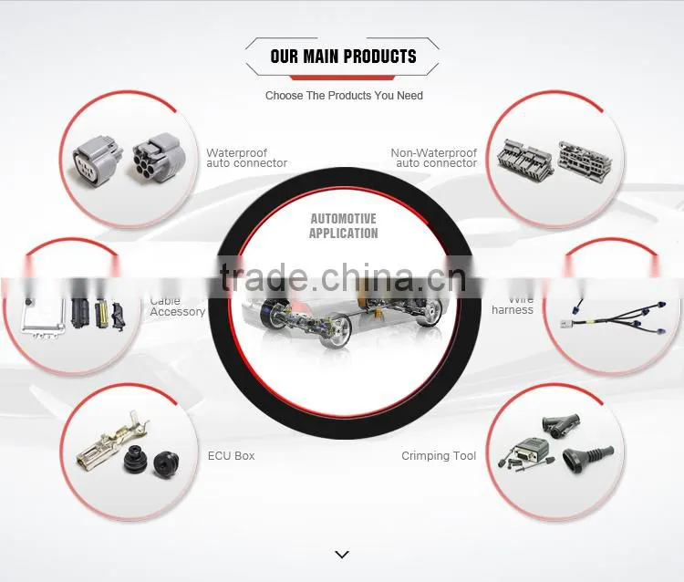 Yazaki 2 way female waterproof auto plug 7183-5575-10