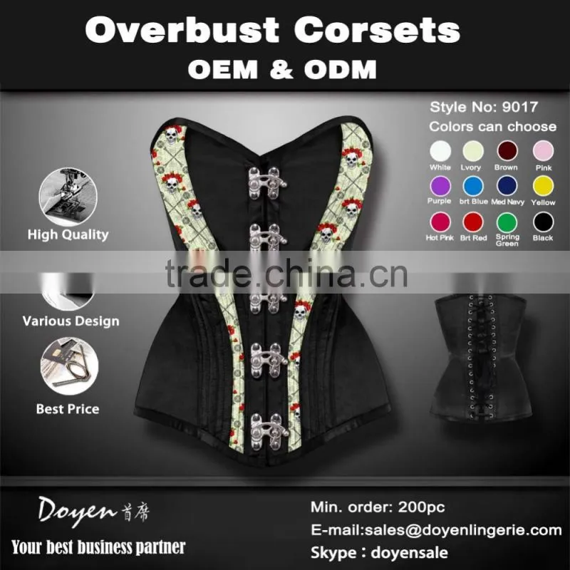 OEM &ODM service women tight latex magic sexy women burlesque black sexy mature corset