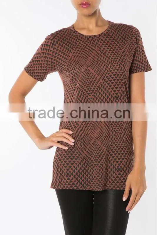 OEM ladies short sleeve hot sell semi-combed cotton t shirt woman fashion t shirts