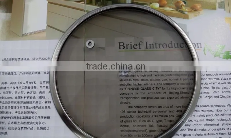 high quality flat glass lid